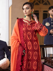 Maya by Faiza Faisal Embroidered Luxury Lawn Unstitched 3Pc Suit - Paula