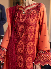 Maya by Faiza Faisal Embroidered Luxury Lawn Unstitched 3Pc Suit - Paula