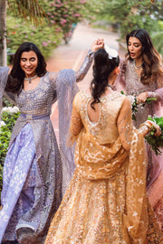 Mushq Mann Mein Tu Embroidered Net Unstitched 3Pc Suit MWD-08 PAYAAL