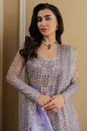 Mushq Mann Mein Tu Embroidered Net Unstitched 3Pc Suit MWD-08 PAYAAL