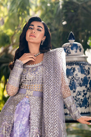 Mushq Mann Mein Tu Embroidered Net Unstitched 3Pc Suit MWD-08 PAYAAL