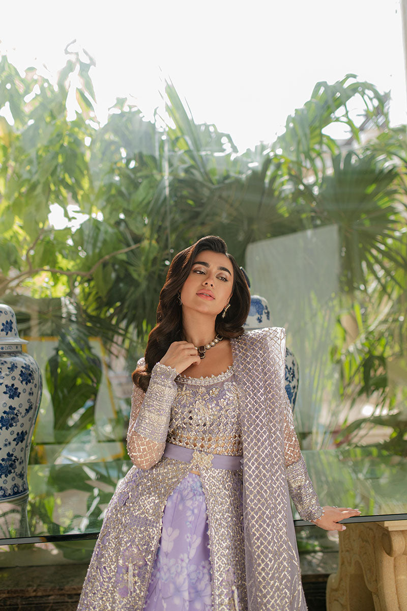 Mushq Mann Mein Tu Embroidered Net Unstitched 3Pc Suit MWD-08 PAYAAL