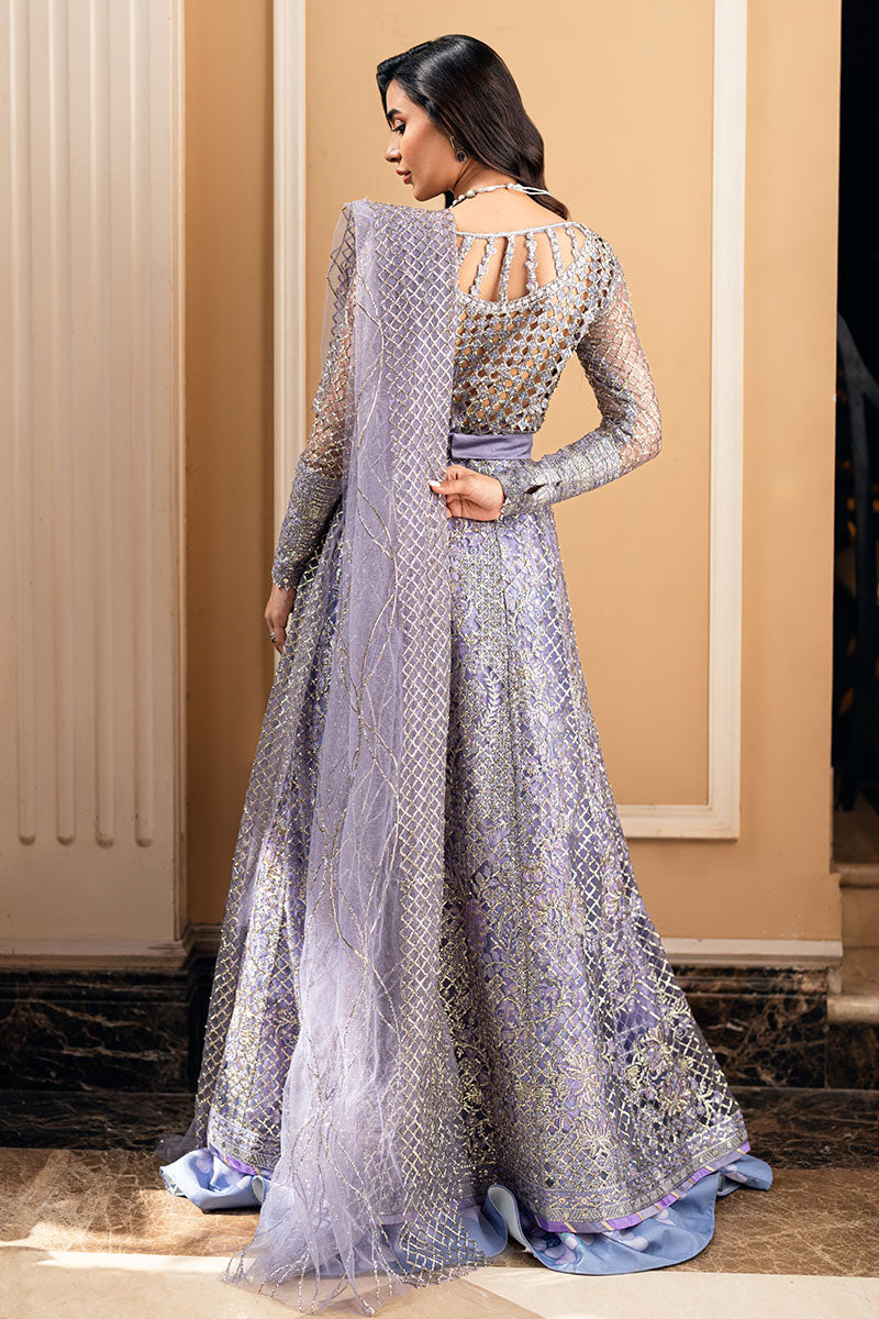 Mushq Mann Mein Tu Embroidered Net Unstitched 3Pc Suit MWD-08 PAYAAL