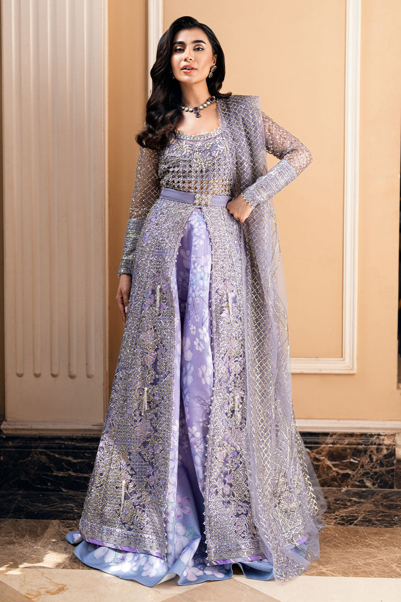 Mushq Mann Mein Tu Embroidered Net Unstitched 3Pc Suit MWD-08 PAYAAL