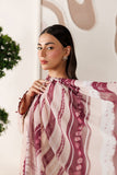 Farasha Summer Melody Embroidered Lawn Unstitched 3Pc Suit - Peach Blush