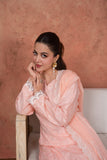 Feathers Premium Embroidered Lawn Unstitched 3Pc Suit - Peach Opaline Heirloom