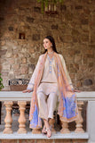 Farasha Sorine Summer Embroidered Lawn Unstitched 3Pc Suit - Peachy Charm
