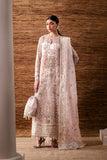 Emaan Adeel Starlit Jewels Unstitched Organza 3Pc Suit - Pearl Essence
