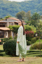 Farasha Sorine Summer Embroidered Lawn Unstitched 3Pc Suit - Pearl Mist
