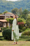 Farasha Sorine Summer Embroidered Lawn Unstitched 3Pc Suit - Pearl Mist