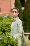 Farasha Sorine Summer Embroidered Lawn Unstitched 3Pc Suit - Pearl Mist