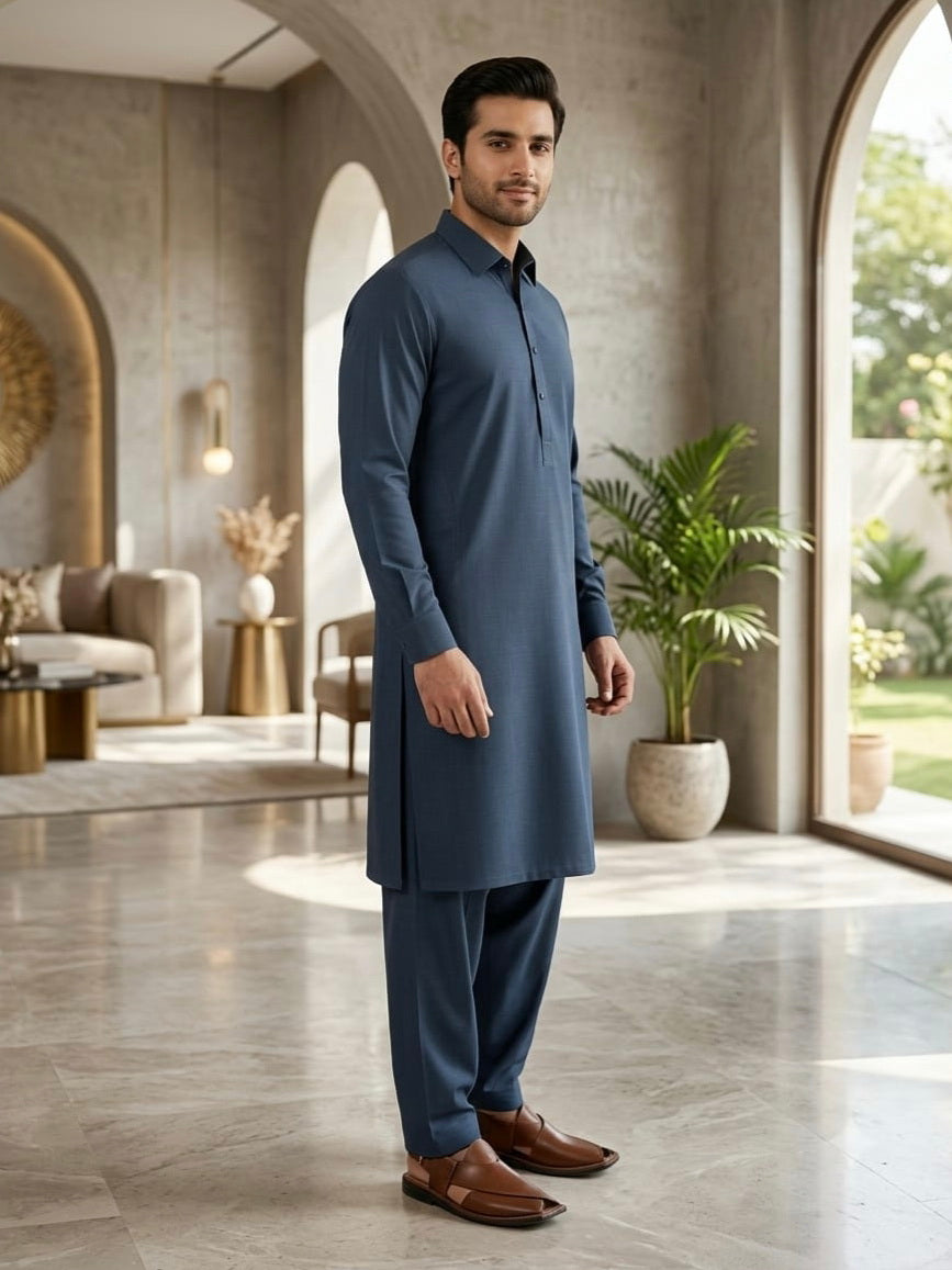 Pearl by Fabrieco Men's Unstitched Blended Soft Finish Suit PRL-01