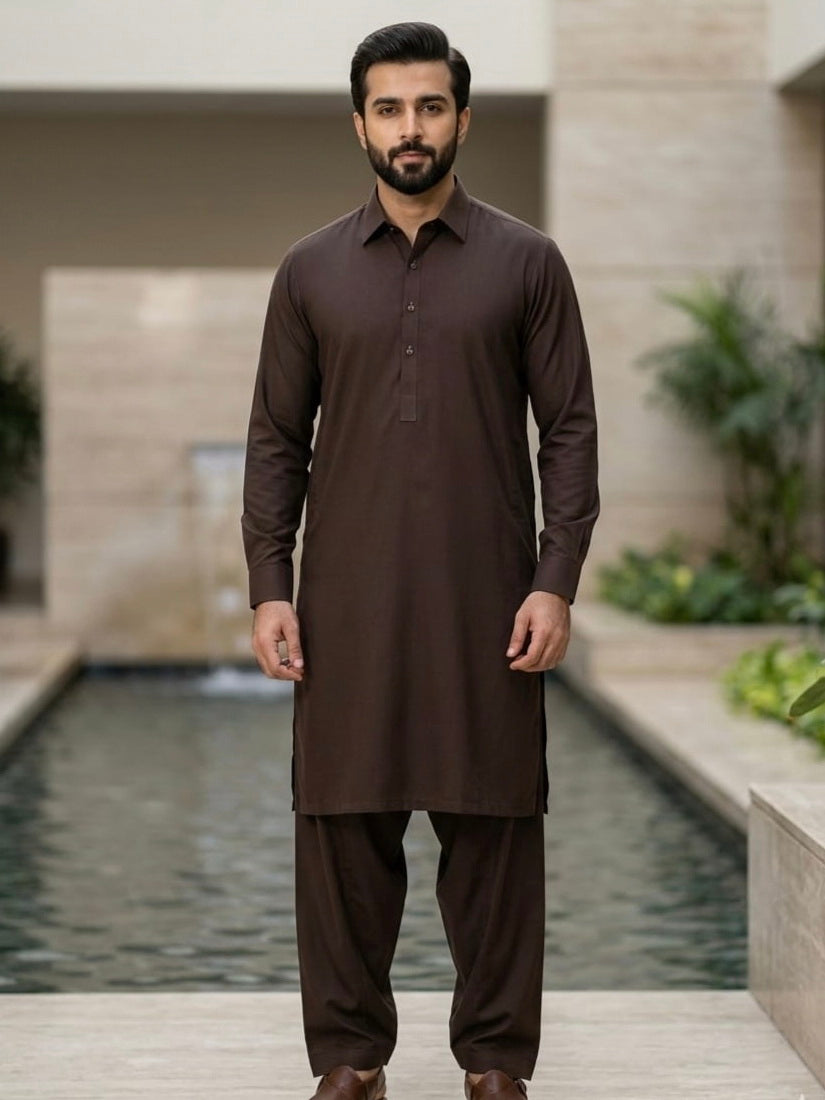 Pearl by Fabrieco Men's Unstitched Blended Soft Finish Suit PRL-02