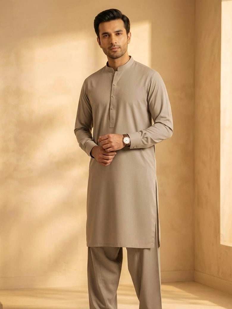 Pearl by Fabrieco Men's Unstitched Blended Soft Finish Suit PRL-03