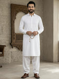 Pearl by Fabrieco Men's Unstitched Blended Soft Finish Suit PRL-Off White
