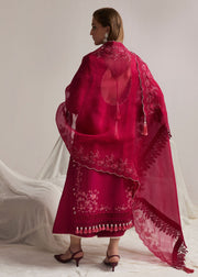 Hussain Rehar Embroidered Luxury Lawn Unstitched 3Pc Suit D-12 PELLE
