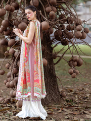 Roheenaz Dahlia Embroidered Lawn Unstitched 3Pc Suit RNZ-04B Peony