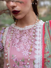 Roheenaz Dahlia Embroidered Lawn Unstitched 3Pc Suit RNZ-04B Peony
