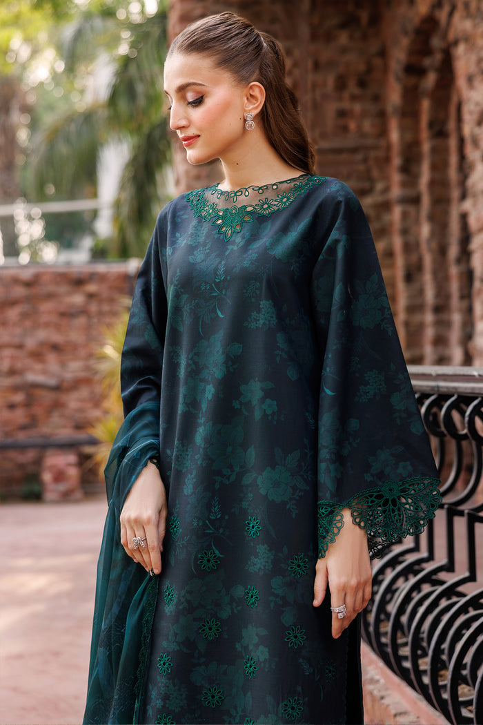 Farasha Seraya Embroidered Lawn Unstitched 3Pc Suit D-04 PERIVEIL
