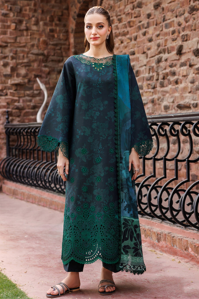 Farasha Seraya Embroidered Lawn Unstitched 3Pc Suit D-04 PERIVEIL
