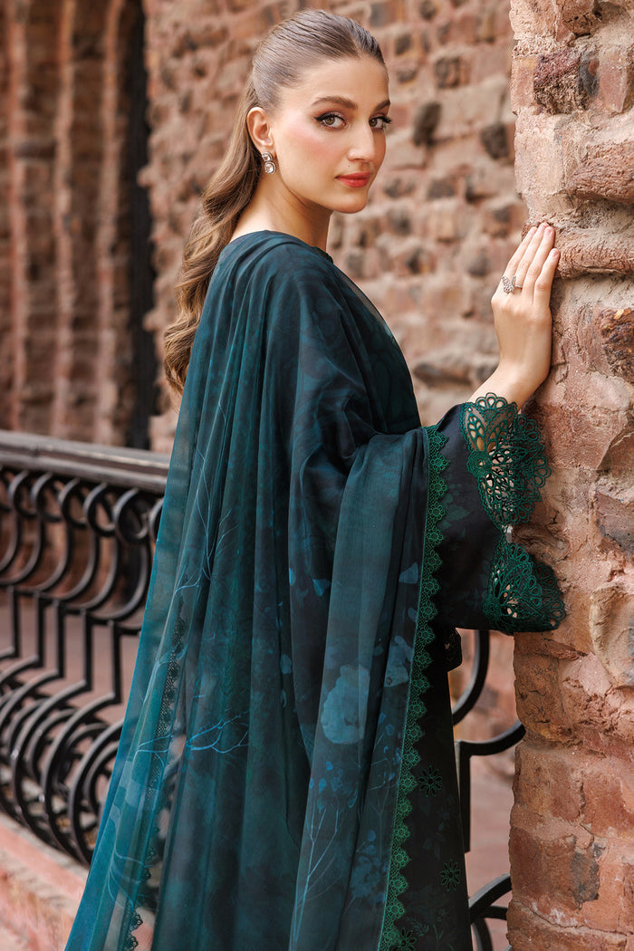 Farasha Seraya Embroidered Lawn Unstitched 3Pc Suit D-04 PERIVEIL