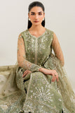 Farasha Luxury Formal Embroidered Net Unstitched 3Pc Suit - Perry