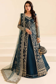 Farasha Luxury Formal Embroidered Net Unstitched 3Pc Suit - Petal Dream