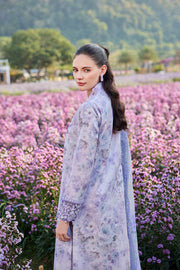 Farasha Summer Escape Embroidered Lawn Unstitched 3Pc Suit - Petal Hush