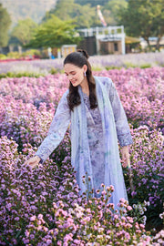 Farasha Summer Escape Embroidered Lawn Unstitched 3Pc Suit - Petal Hush