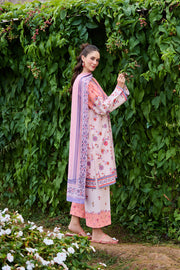 Farasha Summer Co Ords Printed Lawn Unstitched 3Pc Suit - Petal Luxe