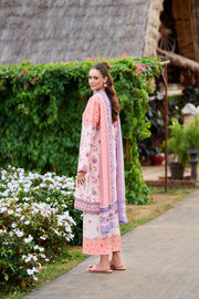 Farasha Summer Co Ords Printed Lawn Unstitched 3Pc Suit - Petal Luxe