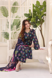 Feathers Premium Whisper of Elan Unstitched Lawn 3Pc Suit Petal Poem-FT676