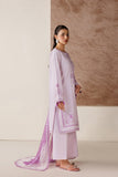 Farasha Summer Melody Embroidered Lawn Unstitched 3Pc Suit - Petal Violet