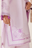 Farasha Summer Melody Embroidered Lawn Unstitched 3Pc Suit - Petal Violet