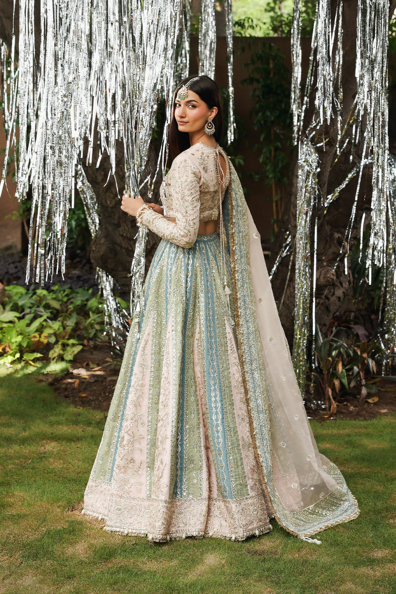 Afrozeh Dastangoi Embroidered Organza Unstitched 3Pc Suit AWS-01 PETALHOUR