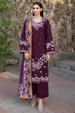 Farasha Embroidered Khaddar Unstitched 3Pc Suit - Pheona