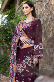 Farasha Embroidered Khaddar Unstitched 3Pc Suit - Pheona