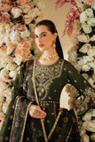 Alizeh Fashion Luxe Embroidered Raw Silk Unstitched 3Pc Suit AF-RS-03-Pine