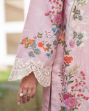 Neeshay Ready to Wear Summer Prints Lawn 3Pc Suit - Pink Blush