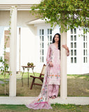 Neeshay Ready to Wear Summer Prints Lawn 3Pc Suit - Pink Blush