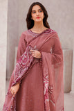 Farasha Summer Weaves Embroidered Lawn Unstitched 3Pc Suit - Pink Whisper