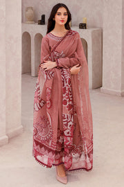 Farasha Summer Weaves Embroidered Lawn Unstitched 3Pc Suit - Pink Whisper