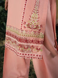 HemStitch The Garden Embroidered Lawn Unstitched 3Pc Suit - Pinky Peony