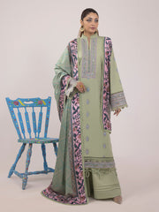 Rangeeli by Faiza Faisal Embroidered Lawn Unstitched 3Pc Suit - Pino