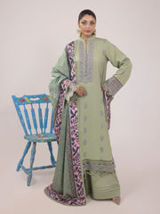 Rangeeli by Faiza Faisal Embroidered Lawn Unstitched 3Pc Suit - Pino