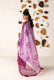 Farasha Summer Melody Embroidered Lawn Unstitched 3Pc Suit - Plum Grace