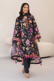 Alizeh Fashion Sheen Printed Lawn Unstitched 3Pc Suit AF-PL-6047-Plush