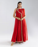 Zivah Apparel Elysian Luxury Pret 3Pc Suit ( Ready To Wear ) Poppy Red