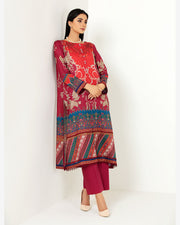 Dhanak by Noorangi Unstitched Printed Lawn 2Pc Suit - Poppy