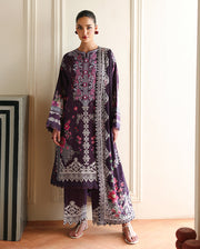 Roheenaz Eclat Gerden Printed Lawn Unstitched 3Pc Suit - POPPY BLOOM